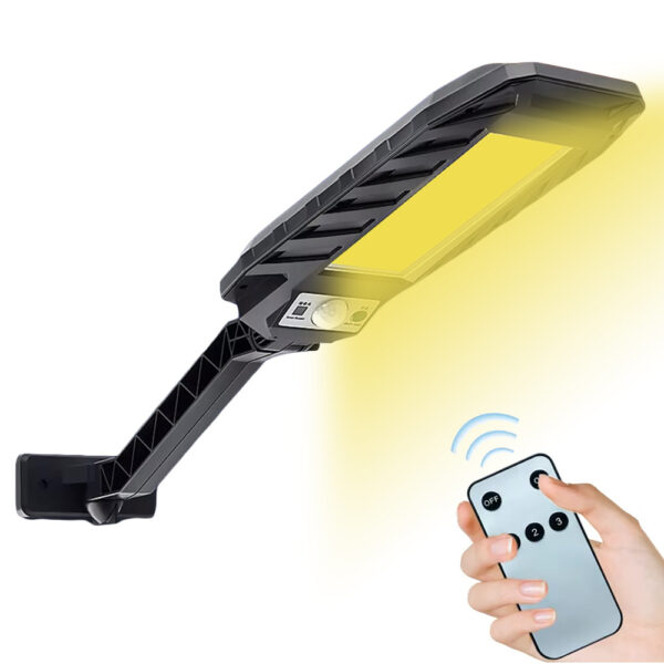 LAMPA SOLARNA ULICZNA LATARNIA 180LED COB + UCHWYT