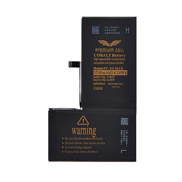 BATERIA PREMIUM CELL COBALT IPHONE XS MAX 3730MAH 600+ CYCLES 5904238701454