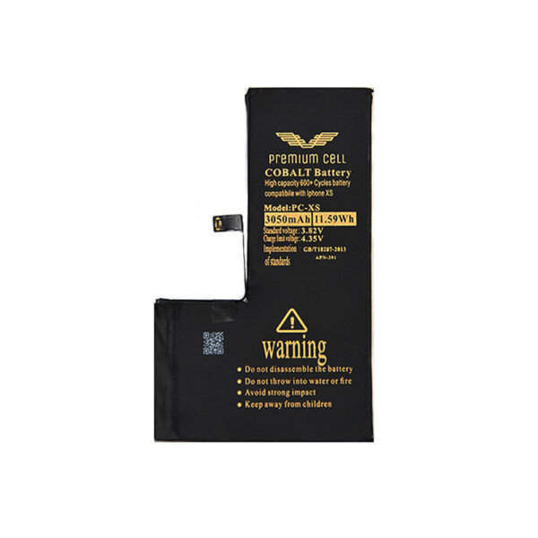 BATERIA PREMIUM CELL COBALT IPHONE XS 3050MAH 600+ CYCLES 5904238701461