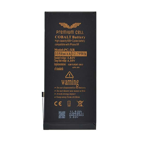 BATERIA PREMIUM CELL COBALT IPHONE XR 3350MAH 600+ CYCLES 5904238701478