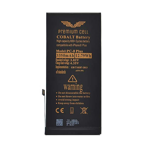 BATERIA PREMIUM CELL COBALT IPHONE 8 PLUS 3350MAH 600+ CYCLES 5904238701492