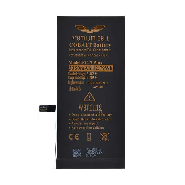 BATERIA PREMIUM CELL COBALT IPHONE 7 PLUS 3350MAH 600+ CYCLES 5904238701508