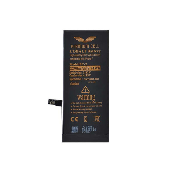 BATERIA PREMIUM CELL COBALT IPHONE 7 2290MAH 600+ CYCLES 5904238701515