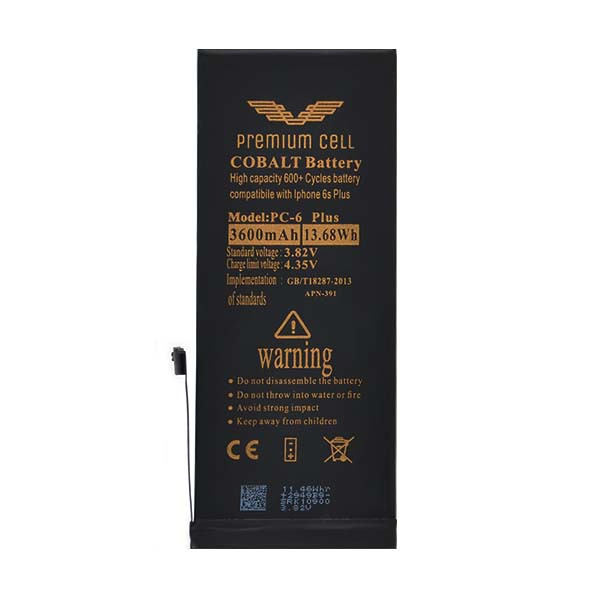 BATERIA PREMIUM CELL COBALT IPHONE 6 PLUS 3000 mAh 600+ CYCLES 5904238701546