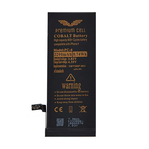 BATERIA PREMIUM CELL COBALT IPHONE 6 6G 1810mAh 600+ CYCLES 5904238701553