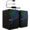 FOREV GŁOŚNIKI STERO CZARNE PC PODŚWIETLANE FV-206 5904238716366
