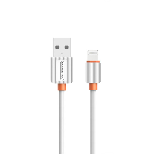 ŁADOWARKA SIECIOWA 2A + KABEL IPHONE BIAŁY SOMOSTEL 2100mA USB-C SMS-A52 10W