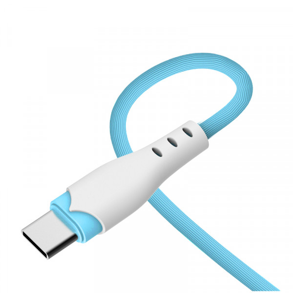 SOMOSTEL KABEL USB MICRO 2.1A NIEBIESKI 2100mAh QUICK CHARGER 1.2M POWERLINE SMS-BP04 MACARON 5904238702949