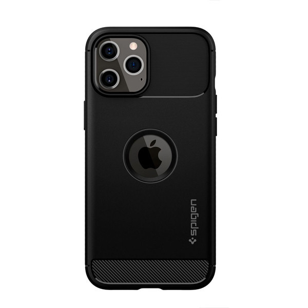 SPIGEN RUGGED ARMOR IPHONE 13 MATTE BLACK ETUI POKROWIEC BACK CASE CZARNY 8809811852165