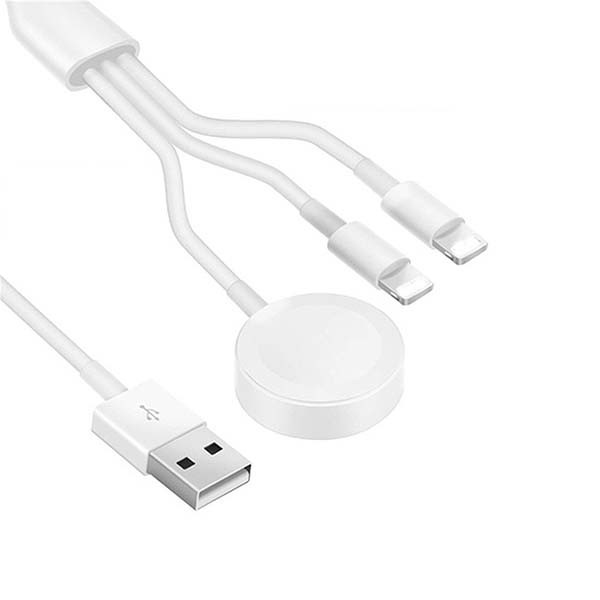 ECOBOX ŁADOWARKA BEZPRZEWODOWA DO APPLE WATCH MAGSAFE USB 3W1 2XLIGHTNING