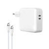 ECONOMY ŁADOWARKA SIECIOWA TYP-C 35W BIAŁA  2xTYP-C PD + KABEL USB TYP-C - TYP-C