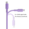 KABEL TYP-C DO TYP-C PD SOMOSTEL FIOLETOWY QUICK CHARGER USB-C 1.2M 60W POWERLINE SMS-BP10 IPHONE 15 IPHONE15 5904238704264
