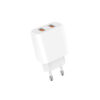 Denmen Ładowarka sieciowa DC05 2XUSB  2.4A 12W Biały  DC05 6973224871944