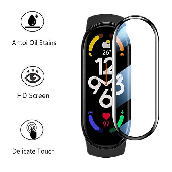 SZKŁO HARTOWANE XIAOMI MI BAND  5 6  - SZKŁO OCHRONNE PROFILOWANE 5904238706664