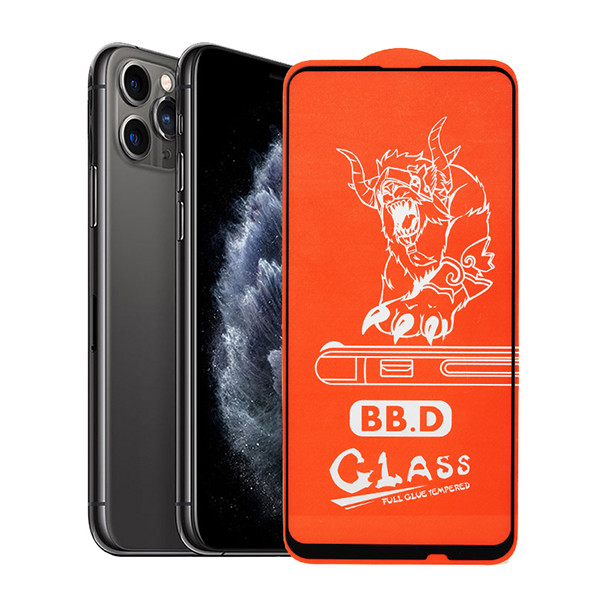 SZKŁO SOMOSTEL IPHONE 12 /12 PRO PŁASKIE HARTOWANE 9H CZARNA RAMKA  6,1 CALA 9D 5904238706589