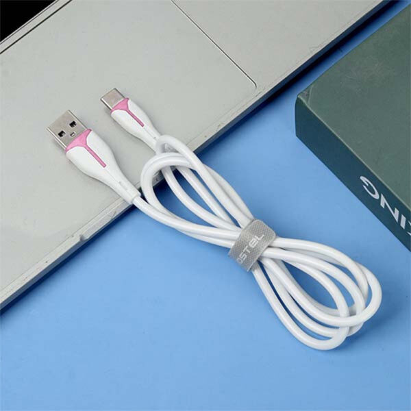 KABEL USB IPHONE 2,4A SOMOSTEL BIAŁY 2400mAh QUICK CHARGER 1M POWERLINE SMS-BP08 5904238713365