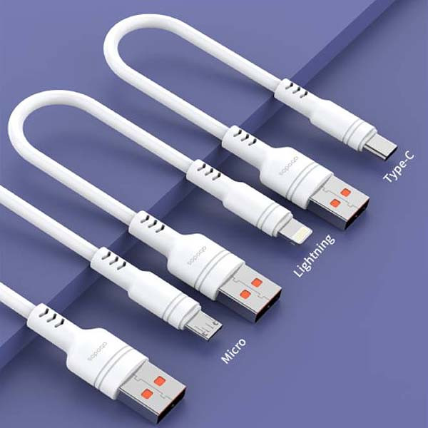 ABADOS KABEL USB  MICRO USB BIAŁY 30CM 5A BOX 6972436520312