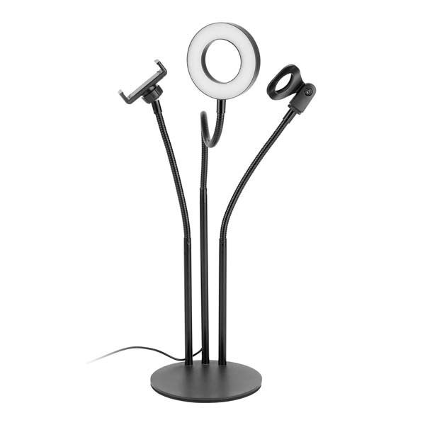ECOBOX LAMPA LED PIERŚCIENIOWA SELFIE RING MAKIJAŻ STATYW