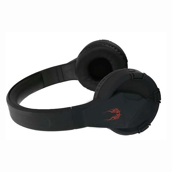 SŁUCHAWKI NAUSZNE BLUETOOTH SOMOSTEL GAMING STEREO RADIO FM CZARNE, CZERWONE SMS-CK08 RED
