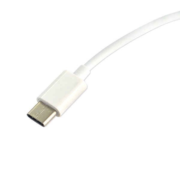 ECONOMY ADAPTER SŁUCHAWEK HF TYP-C NA JACK 3,5 PRZEJŚCIÓWKA BIAŁY 5902012966235