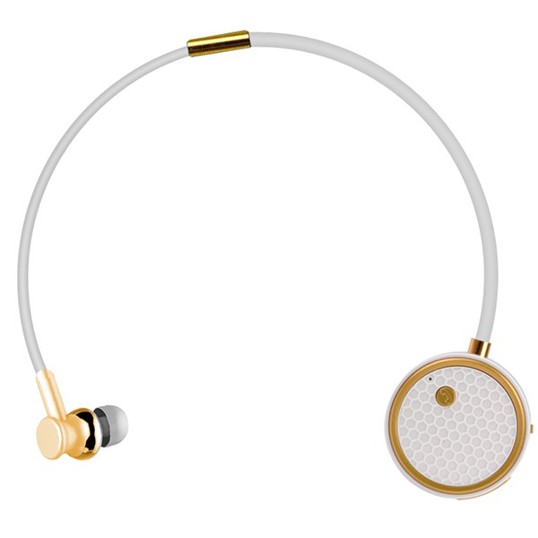 SŁUCHAWKA  BLUETOOTH FINEBLUE DIAMOND DOUSZNE  FL-C8 BIAŁE/ZŁOTE KANAŁOWE 5902012964132