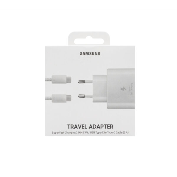 SAMSUNG ŁADOWARKA SIECIOWA TYP-C 3A EP-TA845 45W BIAŁY RETAIL BOX 8806090104473