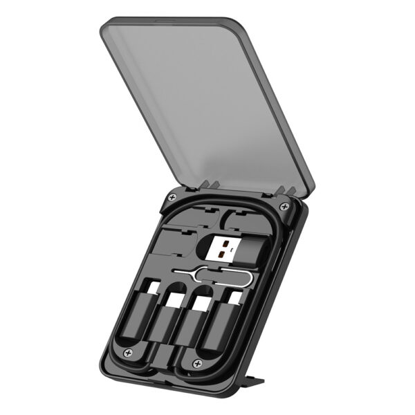 ZESTAW  DENMEN ADAPTERY MICRO TYP-C IPHONE + KABEL PD ETUI D53 6973224875911