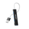 HUB USB  4XUSB DENMEN CZARNY ALUMINIUM DU17 6973224873818