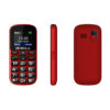 TELEFON GSM MOBIOLA  MB200 2G TELEFON DLA SENIORA CZERWONY 8594203271418