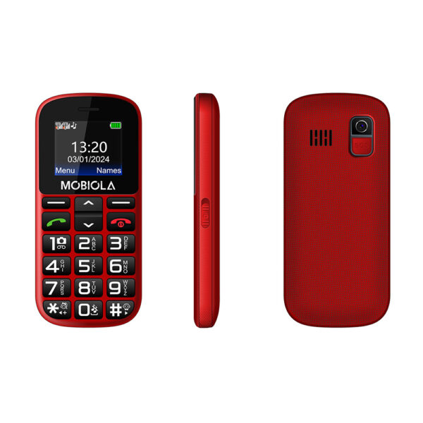 TELEFON GSM MOBIOLA  MB200 2G TELEFON DLA SENIORA CZERWONY 8594203271418