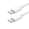 KABEL USB TYP-C DO TYP-C PD USB-C 3,6A DENMEN BIAŁY 2M D65 100W 6973224877519