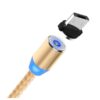 ECOBOX KABEL USB 3W1 MAGNETYCZNY 360 ZŁOTY IPHONE MICRO TYP-C  IPHONE 5902012965016