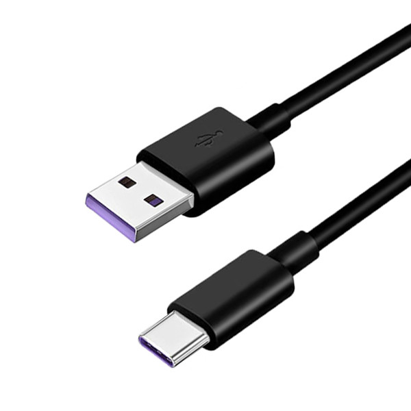 ECOBOX KABEL USB TYP-C 5A CZARNY 30CM 5904238715611