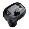 BASEUS TRANSMITER FM BLUETOOTH 4.2 MP3 + ŁADOWARKA SAMOCHODOWA 2X USB 3.4A  ZESTAW GŁOŚNOMÓWIĄCY MICROSD CCMT000301 6932172628239