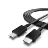 ECONOMY ŁADOWARKA SIECIOWA TYP-C PD CZARNA TA800 3A 25W + KABEL USB  TYP-C DO TYP-C PD DC03