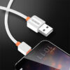 KABEL USB MICRO 2A SOMOSTEL BIAŁY 2000mAh QUICK CHARGER 1M POWERLINE SMS-BP03 5902012967683
