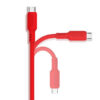 SOMOSTEL KABEL USB MICRO 3A CZERWONY  1.2M POWERLINE SMS-BP06 MACARON 5902012968918