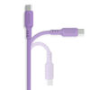 KABEL USB TYP-C 3A SOMOSTEL FIOLETOWY 3100mAh QUICK CHARGER 1.2M POWERLINE USB-C SMS-BP06 MACARON 5902012968888