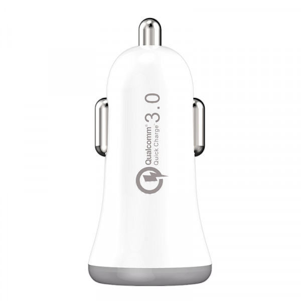 ŁADOWARKA SAMOCHODOWA 3A BIAŁA SOMOSTEL 3100mA QUICK CHARGE QC 3.0 SMS-A46