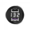 ŁADOWARKA SAMOCHODOWA 5A CZARNA MIERNIK + KABEL TYP-C SOMOSTEL 30W 2XUSB DUAL SMS-A89 QUICK CHARGE QC 3.0 ALUMINIUM