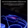 KABEL USB 3W1 3.1A SOMOSTEL LED BLUE NIEBIESKI QUICK CHARGER QC 1.2M POWERLINE SMS-BY03 5904238704202