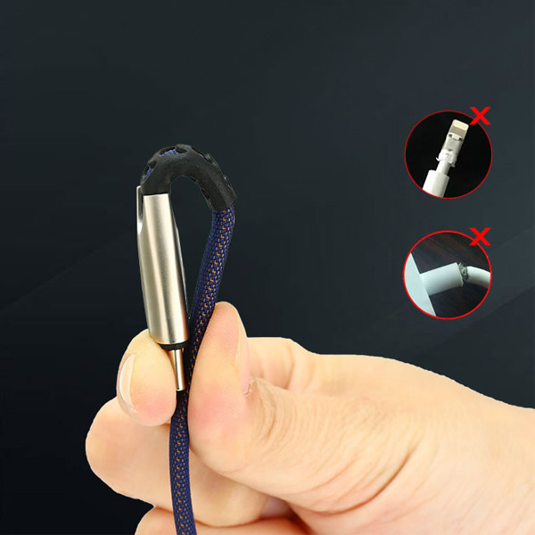 ECOBOX KABEL USB TYP-C 2.4A  NIEBIESKI QUICK CHARGER QC 3.0 1M BW02 5904238702284