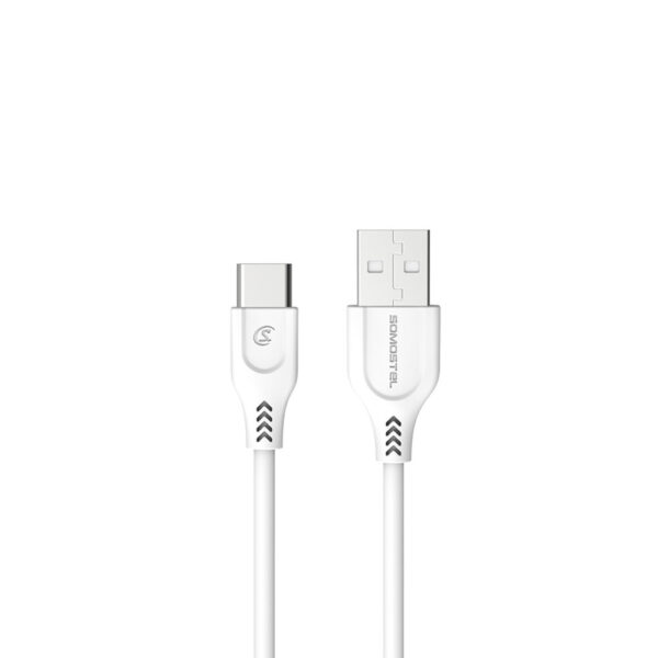 ŁADOWARKA SIECIOWA 3A 18W + KABEL TYP-C BIAŁA SOMOSTEL POWER DELIVERY QC3.0  SMS-Q01 PD+USB