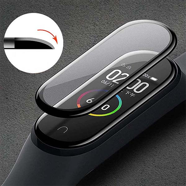 SZKŁO HARTOWANE XIAOMI MI BAND  5 6  - SZKŁO OCHRONNE PROFILOWANE 5904238706664