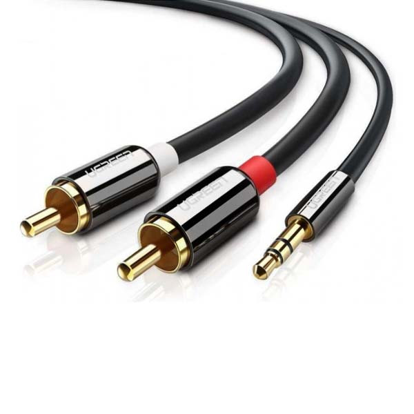 UGREEN KABEL STEREO 1,5M CHINCH RCA DO JACK 3,5 CALA METAL 5904238706237