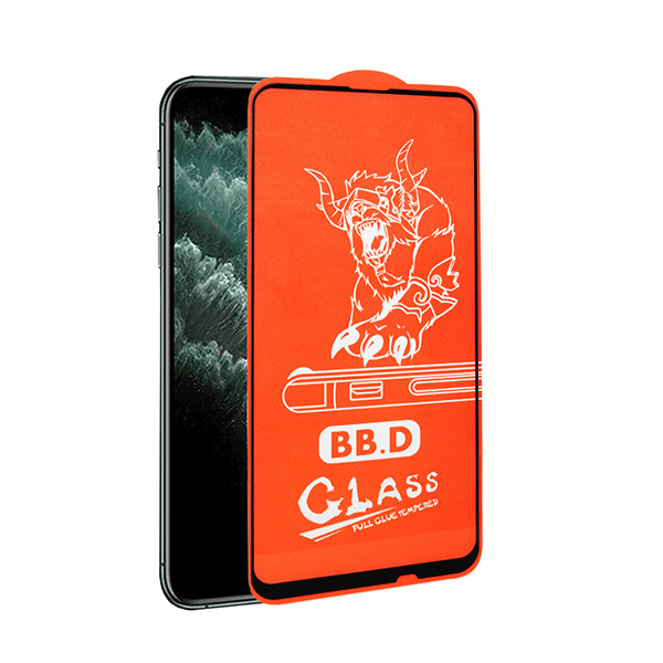 SZKŁO SOMOSTEL IPHONE X XS  11 PRO PŁASKIE HARTOWANE 9H CZARNA RAMKA  5,8 CALA 9D 5904238706602