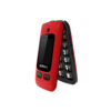 TELEFON GSM MOBIOLA  KLAPKĄ CZERWONY TLEFON DLA SENIORA MB610 2G 8594203270053