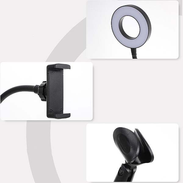 ECOBOX LAMPA LED PIERŚCIENIOWA SELFIE RING MAKIJAŻ STATYW