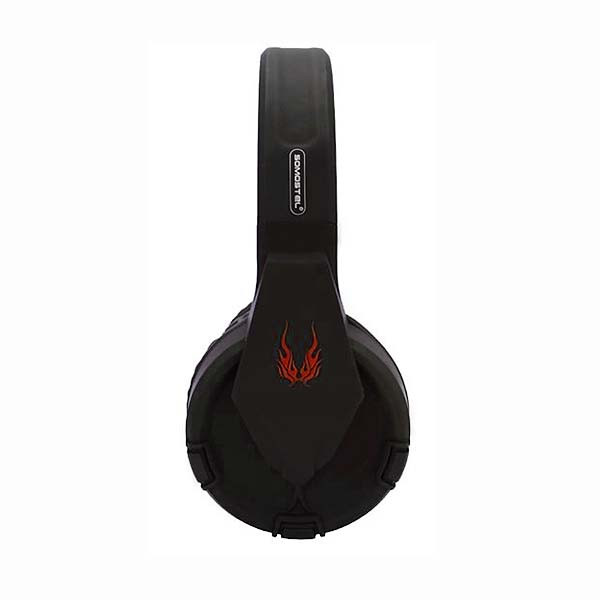 SŁUCHAWKI NAUSZNE BLUETOOTH SOMOSTEL GAMING STEREO RADIO FM CZARNE, CZERWONE SMS-CK08 RED