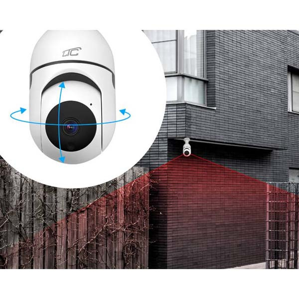 LTC VISION KAMERA OBROTOWA ŻARÓWKA GN.E27 230V PTZ WIFI IP 3 MPIX (APP TUYA/IOS/ANDROID) LXKAM34 5902270782011